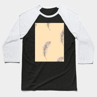 Boho feather pattern Baseball T-Shirt